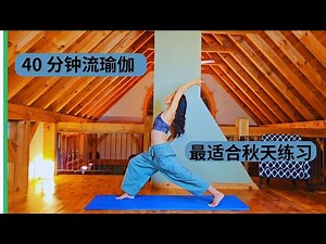 薇瑜伽-40分钟流瑜伽，锻炼全身/减肥减脂/适合初级中级水平