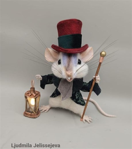 Needle Felted Mouse, Teddy Animals, Handmade. - Etsy