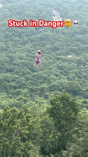 Zip lining gone wrong☠️😵‍💫😵🤕🤯 #zipline #adventure #accident #adventures #ankivlogs #shorts
