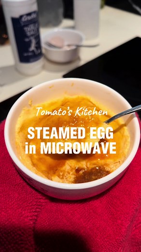 Easy and Quick Microwave Steamed Egg Recipe with Soy Sauce