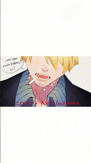 Zosan's first kiss | One piece comic dub | Artist: @Ameirinzosan #onepiece #ycomics