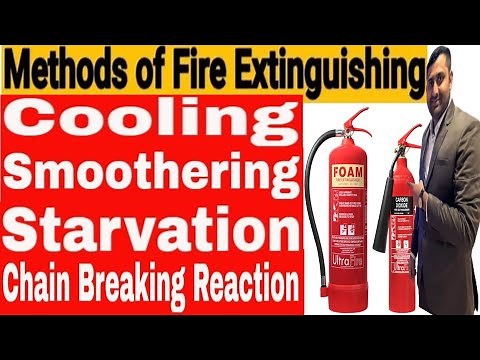 Methods of Fire Extinguishing | Cooling | Starvation | Smothering | inhibition ‪@SafetyTrainerNebosh‬