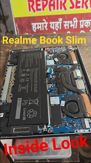 Inside Look Of Realme Book Slim i3😍Broken Hinge Repair😎#realmebookslim #shorts #trendingshorts