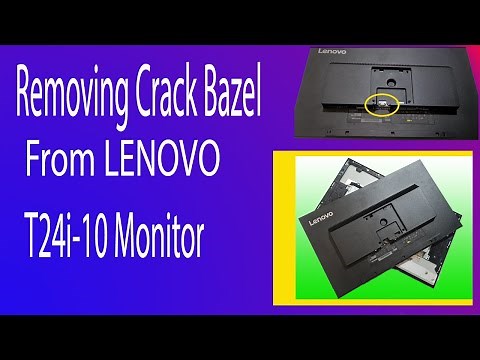 Removing Crack Bezel From Lenovo Monitor. How i Change T24i-10 Monitor Bezel#lenovo #monitor #bezel