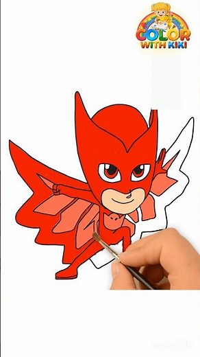 Learn to Draw Owlette PJ Mask - Drawing and Coloring Tutorial for Kids