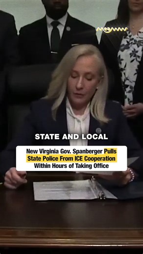 New Virginia Gov. Spanberger Pulls State Police From ICE Cooperation Within Hours of Taking Office Virginia’s new governor wasted no time signaling a policy shift. Just hours after being sworn in, Gov. Abigail Spanberger ordered state police to withdraw cooperation with federal ICE operations, ending long-standing collaboration on immigration enforcement. Supporters call it a move for state autonomy. Critics warn it weakens public safety and undermines coordination with federal law enforcement. 