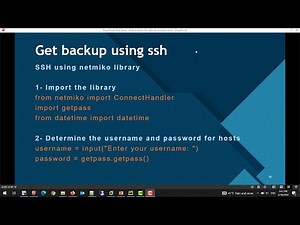 Backup Cisco device using python SSH netmiko