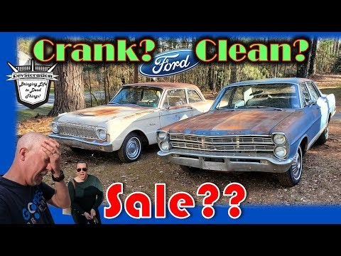 Cranking & Cleaning Abandoned Ford FOR Possible SALE / 1962 FALCON & 1967 GALAXIE / WILL THEY SALE?