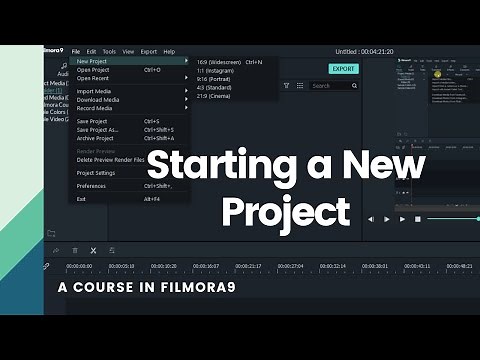 How to Start a new project and import raw video files to Filmora