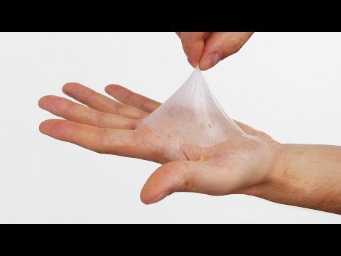 Peeling dried PVA glue off my hand: Surprisingly satisfying experiment!