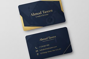 I will design unique luxury business cards for your brand. | Sikaty