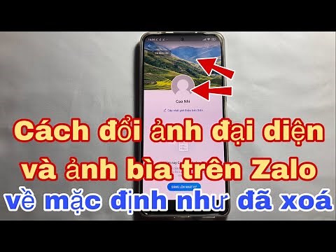 How to change Zalo profile picture and cover photo back to default as deleted