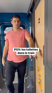 POV: les toilettes dans le train 😭😱 #humour #pourtoi #sncf #voyage | Hugues Lavigne