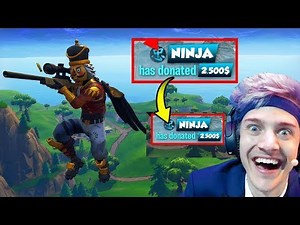 Reaktion auf 2.500€ für diesen Kill von Ninja in Fortnite ?!