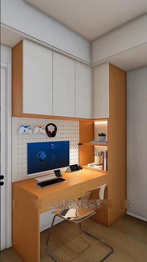 Small Bedroom Smart Layout (75 sq ft Makeover)#shorts