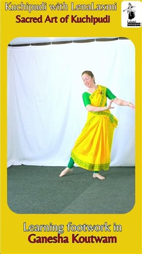 Ganesha Kautwam- Backwards Movement with Full Body| Kuchipudi Technique - Sacred Art with Lenalaxmi