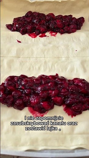 The easiest cherry strudel 🍒 Ready in a jiffy! #strudel #recipe #dessert #food #delicious