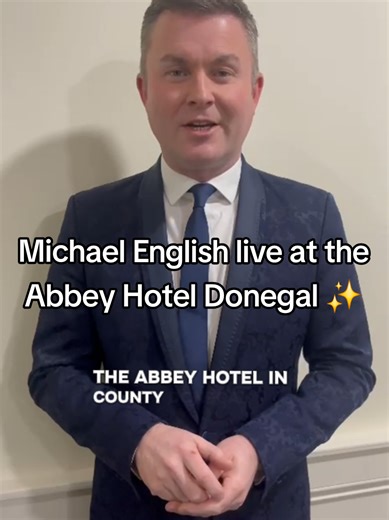 🎶 APRIL COUNTRY MUSIC WEEKEND 🎶 We are SO excited to welcome the incredible Michael English to the Abbey Hotel Donegal as part of our April Country Music Weekend 🙌 ✨ Kicking off April 10th ⭐ Michael English LIVE on April 11th Get ready for an unforgettable night as Michael and his fantastic band take to the stage — it’s going to be an electric atmosphere from start to finish 💥 This is shaping up to be one of the highlights of the year… and we cannot WAIT to see you all there 🤍 @MichaelEngli