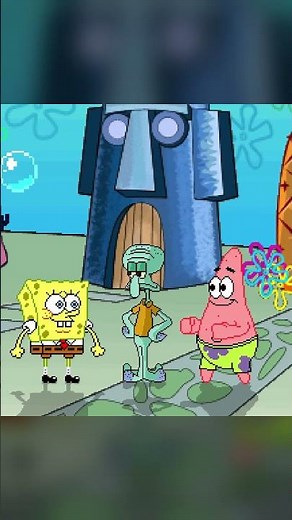 SpongeBob, Patrick and Squidward Friendly Neighbor #shorts #spongebob #animation
