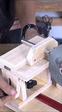 Build Your OWN Diamond Stone Sharpening Table with Woodworking Vise! part1 #diysander #wood #shorts