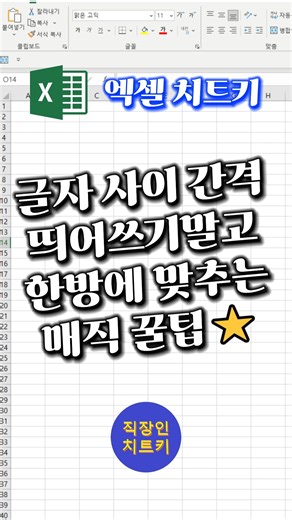 진짜로 "결 재 라 인" 이렇게 띄어쓰기로 쓰고 있음?!🤔 #엑셀 #excel
