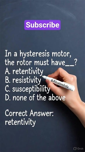 Hysteresis Motor #shortvideo #electricalengineering #industrialelectrician #electrical #exam