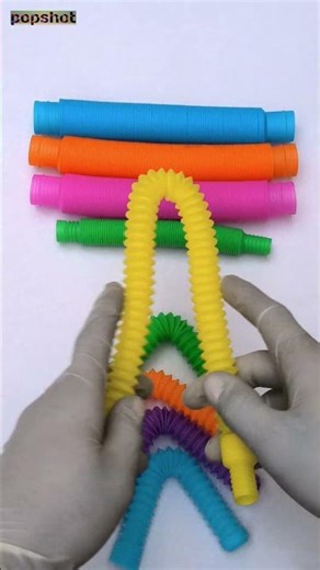 Mini Pop Tube Robot Sound Satisfying ASMR #asmr #satisfying #relaxing #shorts #creative