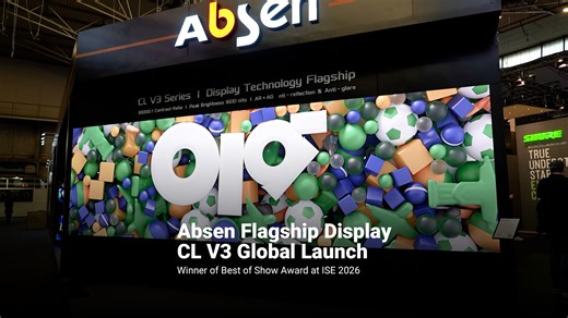 Absen CL V3 Global Launch Crowned Best of Show for its flagship visual performance. Redefining premium displays with cutting-edge technology and setting a new industry benchmark. Learn more: https://www.absen.com/ise-2026-award-winner-absen-cl-v3-leads-high-end-displays-as-a-cob-flagship/ #absen #absenled #CLV3 #ise2026 #COBTechnology | Absen