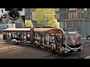 Bus Simulator 21 - Articulated Bus Road Train | Thrustmaster TX Steering Wheel Gameplay
