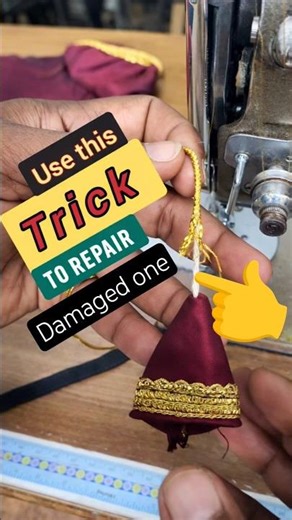 Use This Trick to Repair Damaged Hanging Thread | Easy Sewing Fix ✂️ #shorts