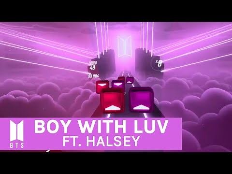 Beat Saber BTS Music Pack Gameplay: 'Boy With Luv (Feat. Halsey)' on Hard