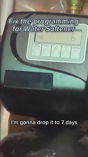 Reprogram Water Softener 💡