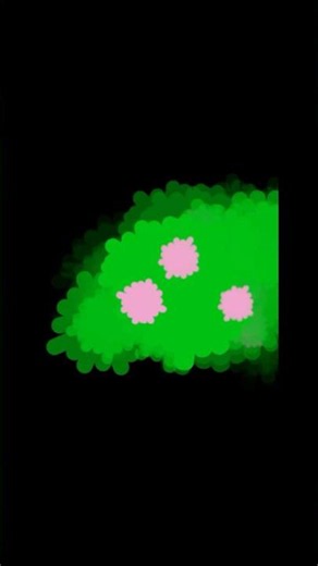 Animated flower bush (8fps) under clouds gifs