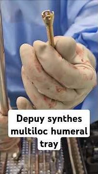 Depuy Synthes Multiloc Humeral Tray Fracture Ortho OR Surgery Scrub Nurse
