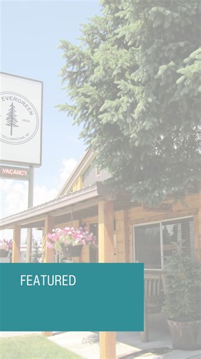 📍Evergreen Motel Cozy cabins with a modern twist – step back in time and into your Yellowstone basecamp at The Evergreen Motel! Enjoy the perfect blend of rustic charm and comfort. 🌲✨ Book your stay 👉 https://bit.ly/48yQjjr | Visit West Yellowstone