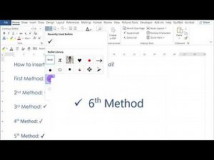 8 Easy Ways to Insert Checkmark Symbol in MS Word ✅ | Insert Checkmark Sign in Word