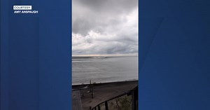 WATCH: Waterspout forms, hits shore north of Holland State Park