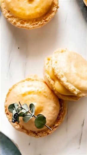 Lemon, White Chocolate & Lavender Macarons ⭐ #WhiteChocolate #Lavender #Macarons