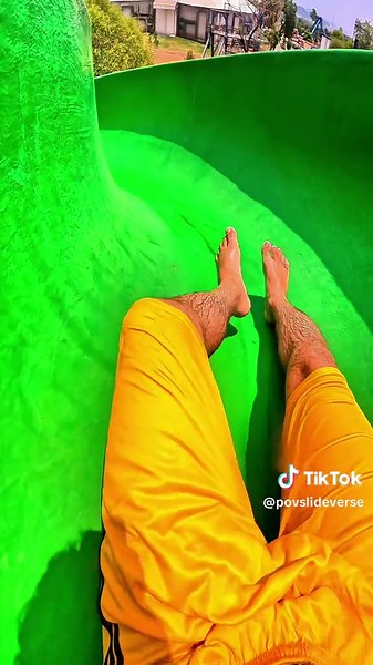 Bella ciao no water slide gone wrong 😱 pov