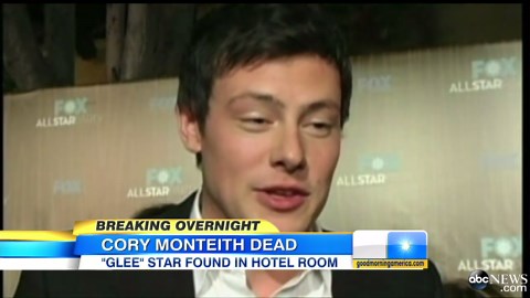 Cory Monteith Found Dead in Hotel Room