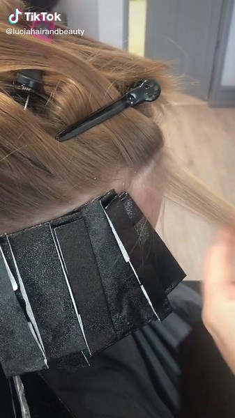 Two-Tone Hair Color: Changing It Up with Black Foils