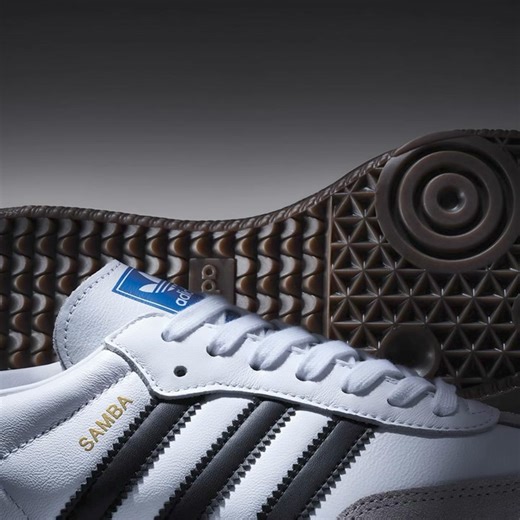 Born on the pitch, worn on the streets - timeless icon of street stlye. Grab a pair of adidas Samba and continue the story. 👟 Don't miss your chance to grab this icon at Sports Central, Level 3. | The Podium