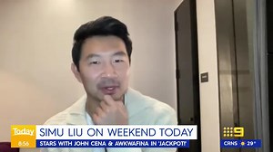 From his big break in Shang Chi to his starring role in Barbie, Simu Liu has fast become one of Hollywood's most in demand stars. We caught up with him to discuss his upcoming film 'Jackpot' where he stars alongside John Cena and Awkwafina. #9Today | WATCH LIVE 5.30am | TODAY