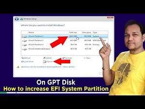 [Tips] How to increase EFI System Partition Size on GPT Disk from 100 MB to 300 MB or more ...