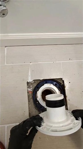 Toilet flange Twist N Set install with 1/2 inch closet flange spacer