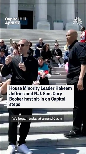 Democrats hold sit-in on Capitol steps