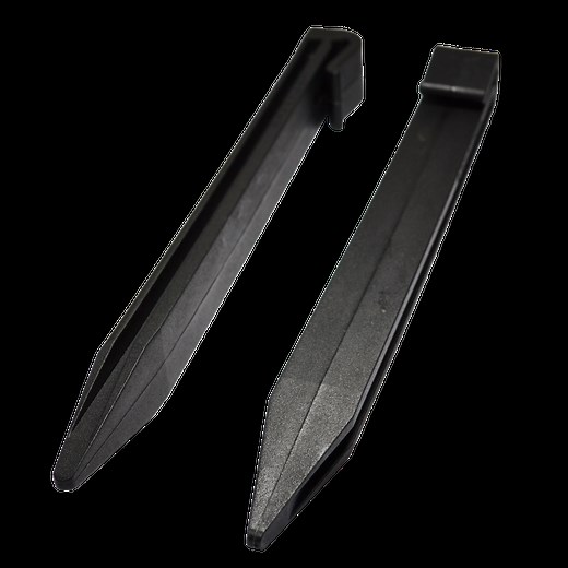 Icon Plastics 280 x 25mm Black Garden Edge Multi Peg - Black