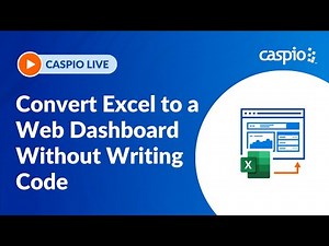 Convert Excel to a Web Dashboard Without Writing Code