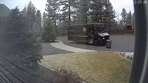 WATCH: A homeowner living in North Spokane caught this on their doorbell camera. You can see a truck pull up less than a minute after the UPS truck drops off a package. If you recognize the person or truck, call Crime Check at 509-456-2233. | 4 News Now