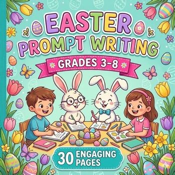 Easter Writing Activities | Creative + Opinion Prompts | No Prep | Grades 3–6